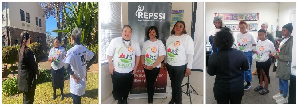 R-NEET PI, REPSSI, SADAG and youth advisors at a YAC meeting